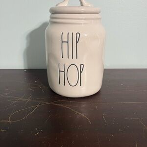 Rae Dunn Ceramic 'Hip Hop' Storage Jar